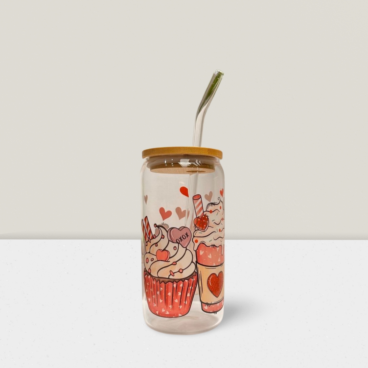 Trinkglas Teddy & Cream