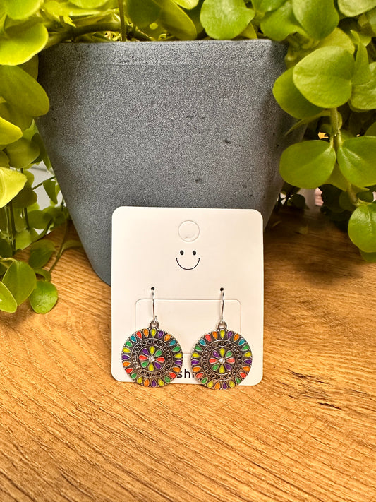 Bunte Boho-Ohrringe – Farbenfroher Ethno-Look 🎨