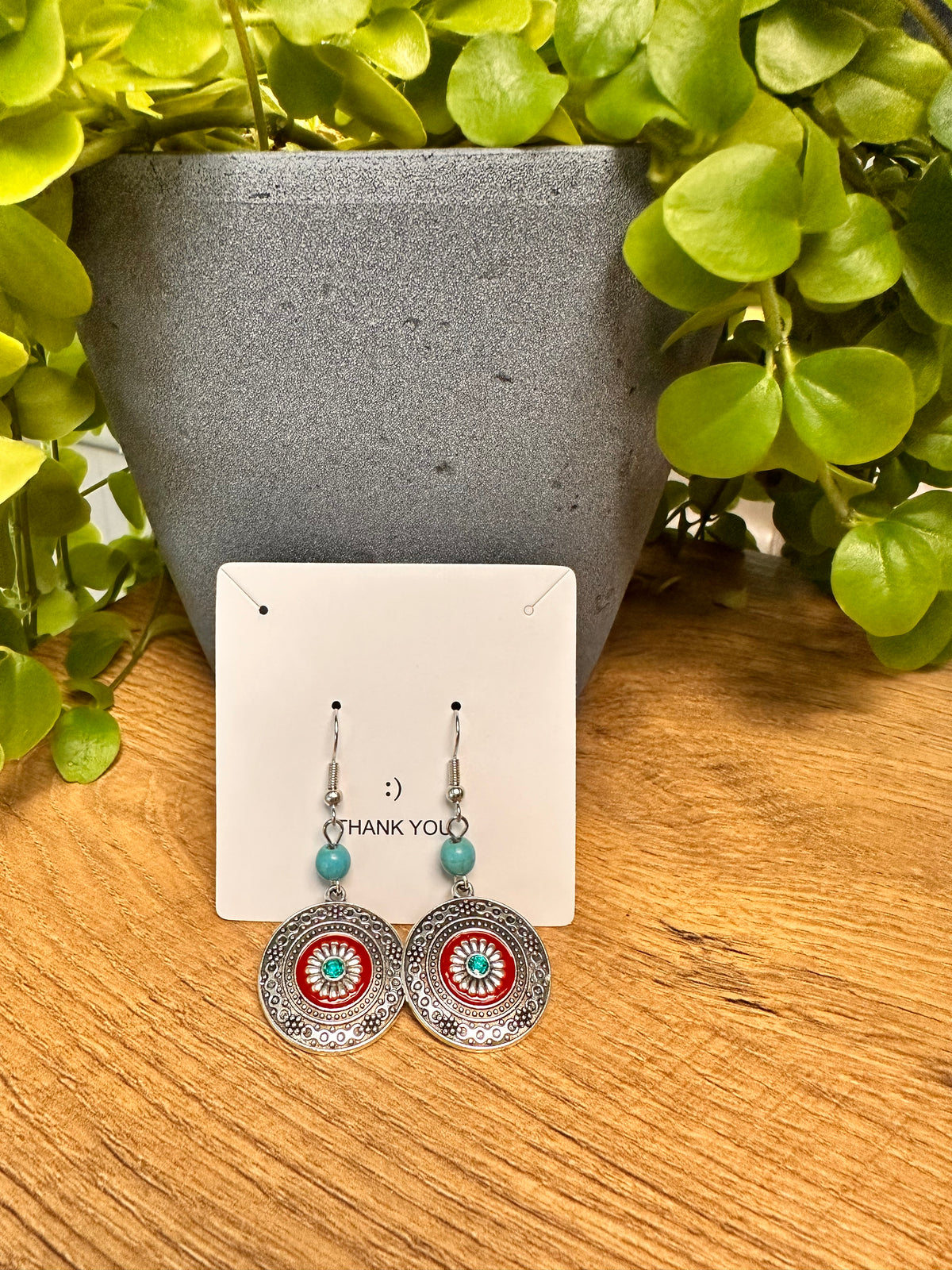 Boho-Ohrringe mit Ethno-Muster – Farbenfroher Eyecatcher 🌺