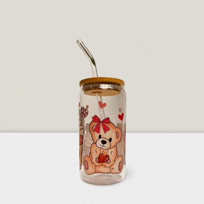 Trinkglas Teddy & Cream