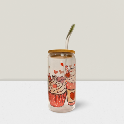 Trinkglas Teddy & Cream