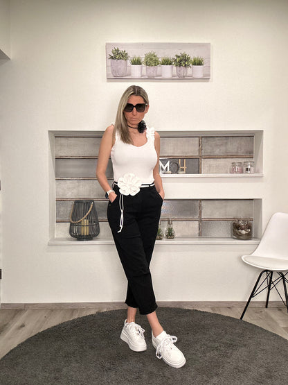 High-Waist-Hose in Schwarz – Basic trifft Coolness!