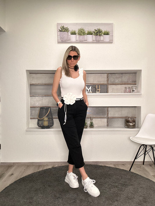 High-Waist-Hose in Schwarz – Basic trifft Coolness!