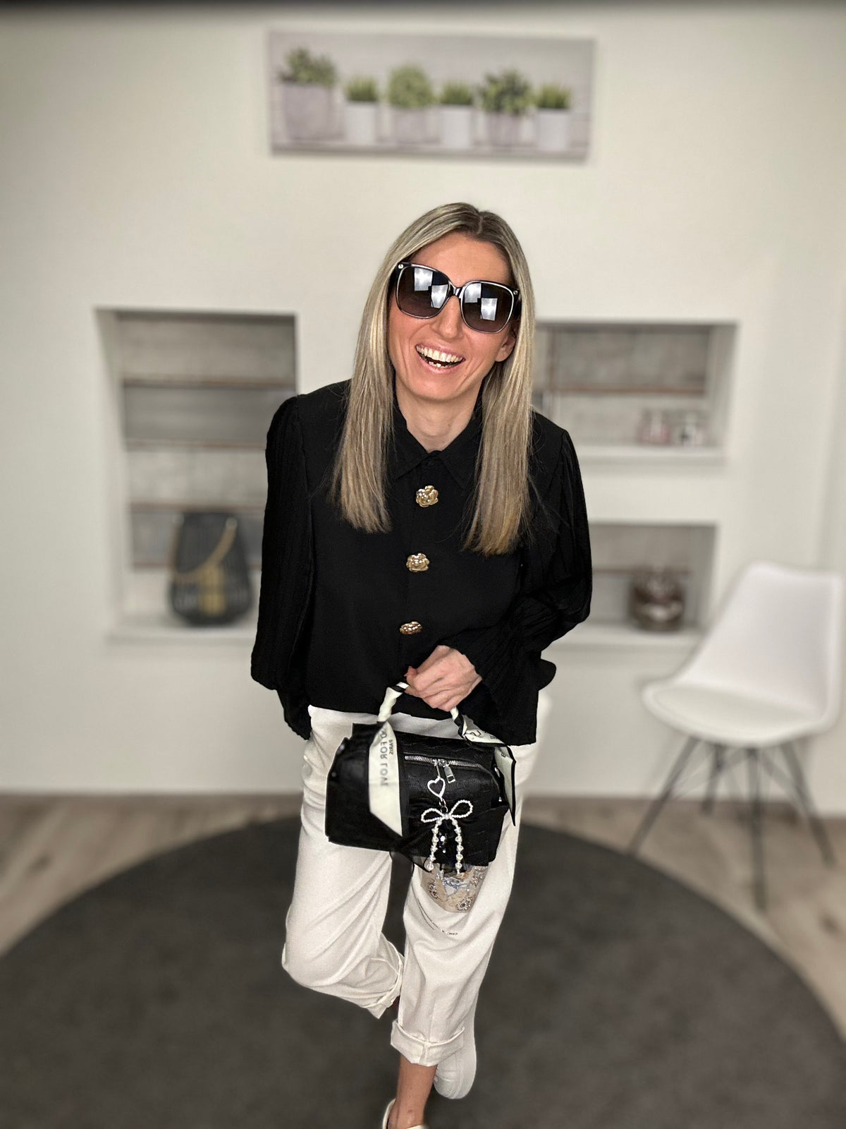 Elegante Handtasche mit Muster in verschiedenen Farben