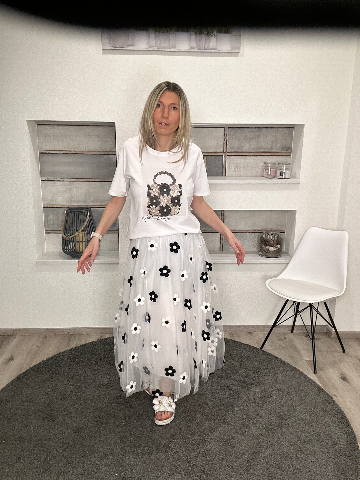 Blumenpower in Tüll – Der Rock zum Verlieben! 🌸✨