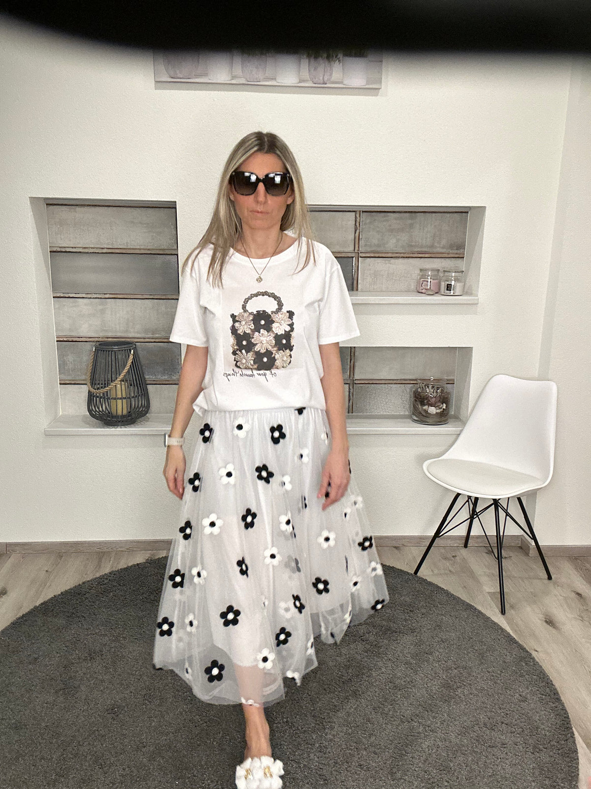 Blumenpower in Tüll – Der Rock zum Verlieben! 🌸✨