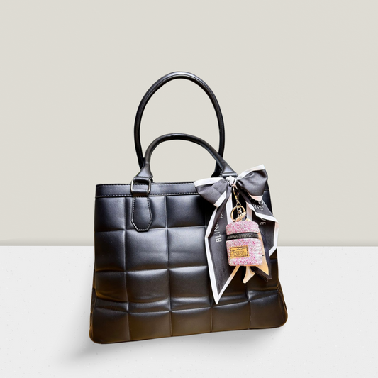 👜 Mini Glam Crush – Strass-Case mit Charme & Schleife 👜