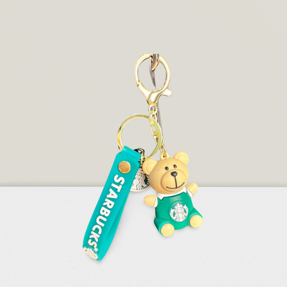 🧸☕ Teddy Love – Starbucks® Bag Charm Anhänger 🧸☕