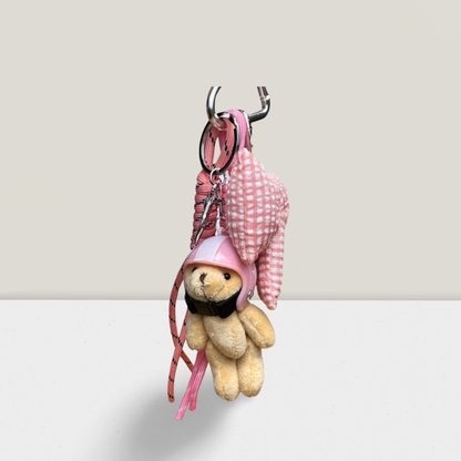 🎀 Bear On The Go – Cutie-Anhänger mit Teddy &amp; XXL-Schleife 🎀