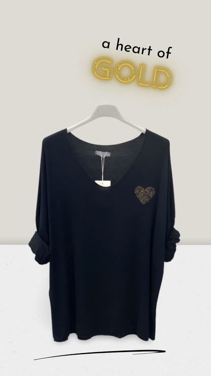 Langarmshirt mit Herz