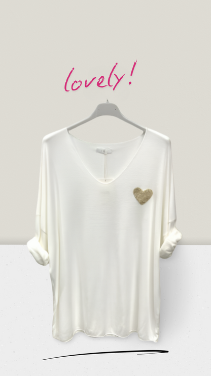 Langarmshirt mit Herz